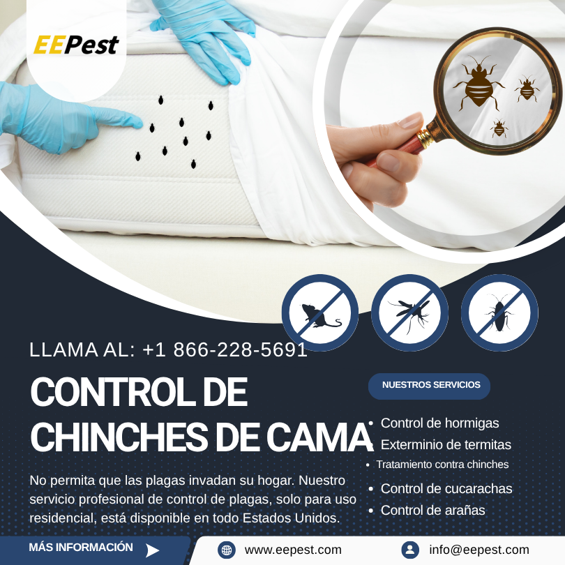 Empresa de control de chinches en Wrightsboro, Georgia cerca de mí. Llame al (888) 217-3407.