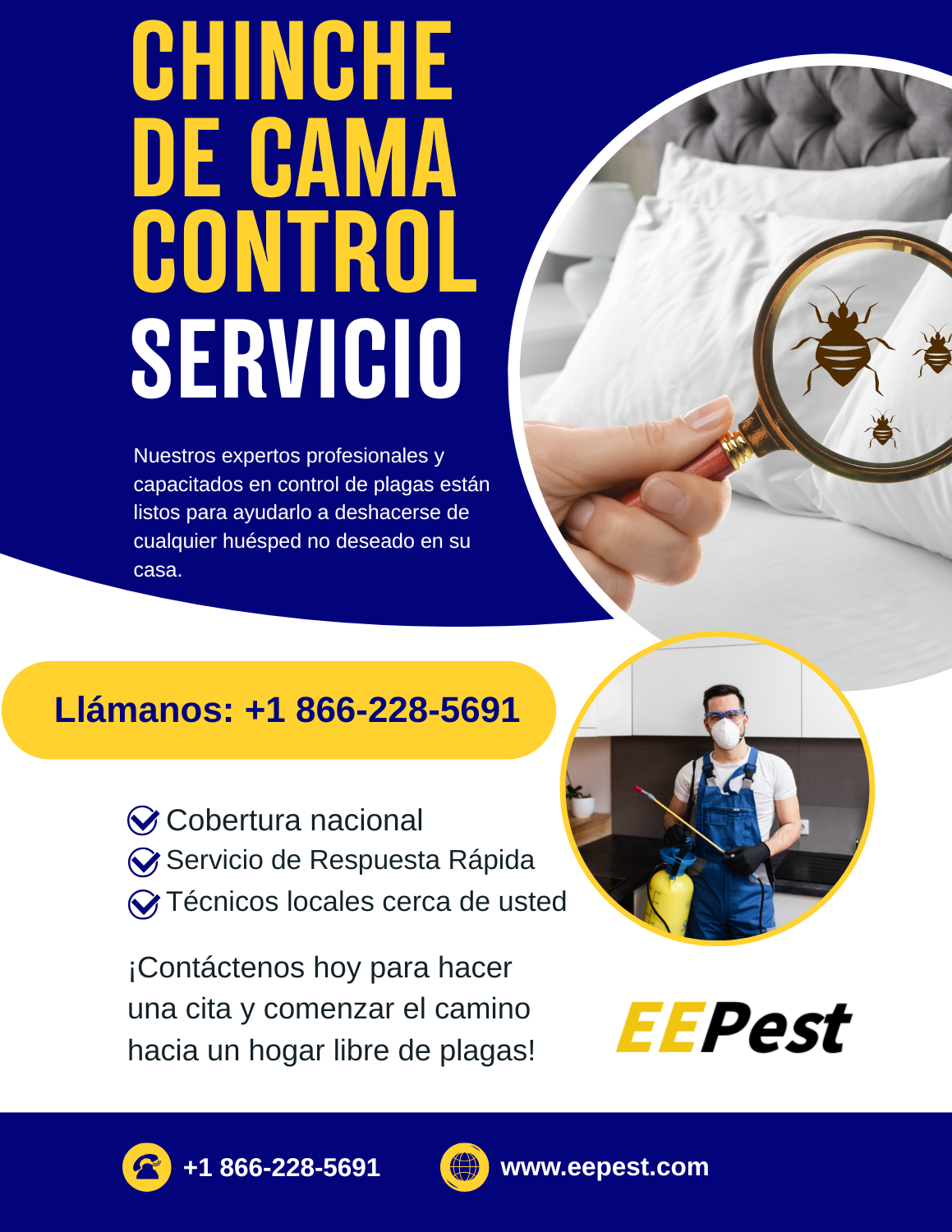 Empresa de control de chinches en Alhambra, California cerca de mí. Llame al (888) 217-3407.